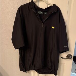 Masters Size L Black Short-Sleeve 1/4 Zip Pullover Shell